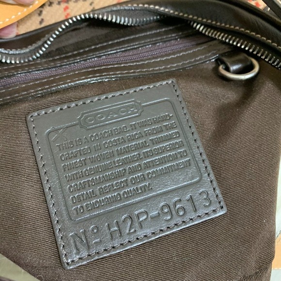 COACH MILLBROOK Vintage Tattersall Plaid Tweed & Leather Shoulder Bag #9613 - Picture 11 of 16